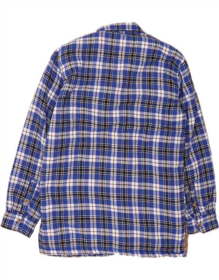 CHAMPION Mens Lumberjack Flannel Shirt XL Blue Check Polyester Vintage Champion and Second-Hand Champion from Messina Hembry 