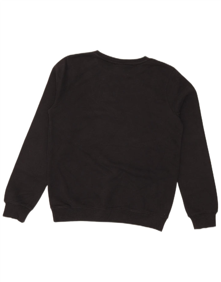 Ellesse Womens Graphic Oversized Sweatshirt Jumper UK 14 Medium Black