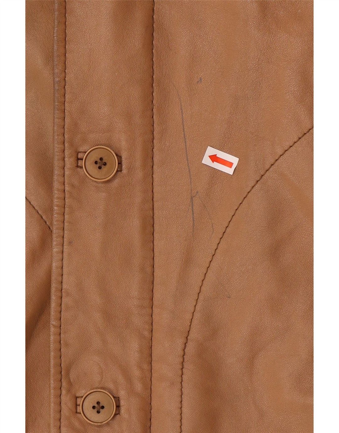 Vintage Mens Leather Jacket IT 48 Medium Brown
