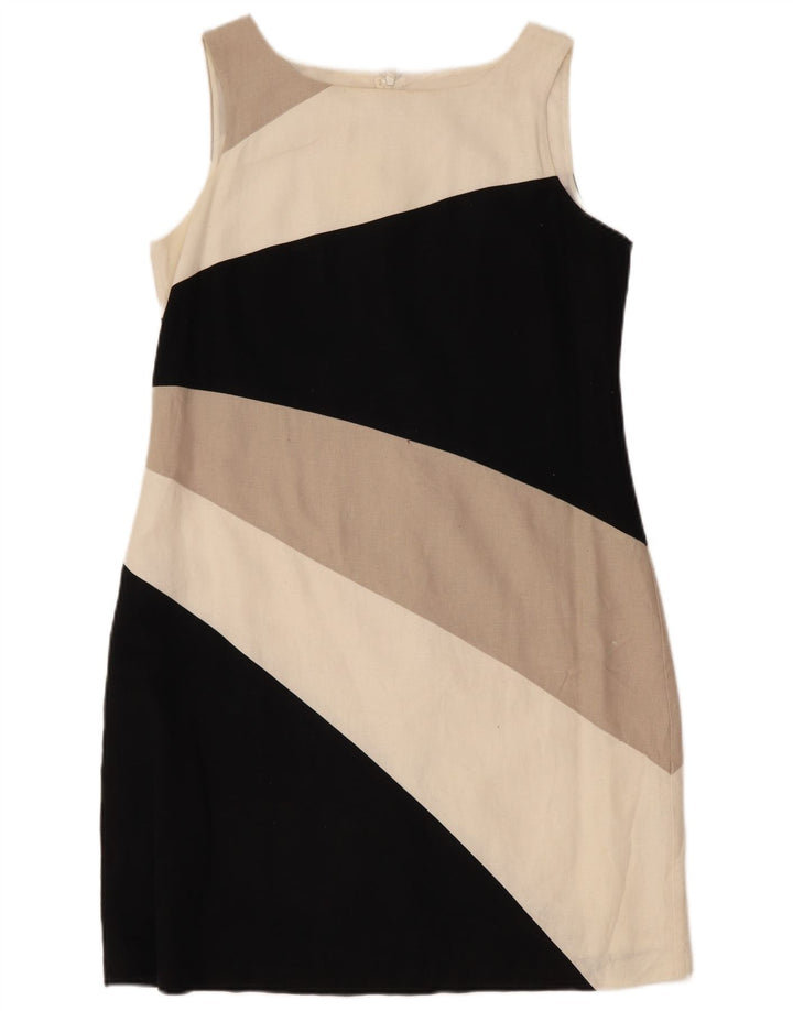Marks & Spencer Womens Sheath Dress UK 14 Medium Multicoloured Colourblock
