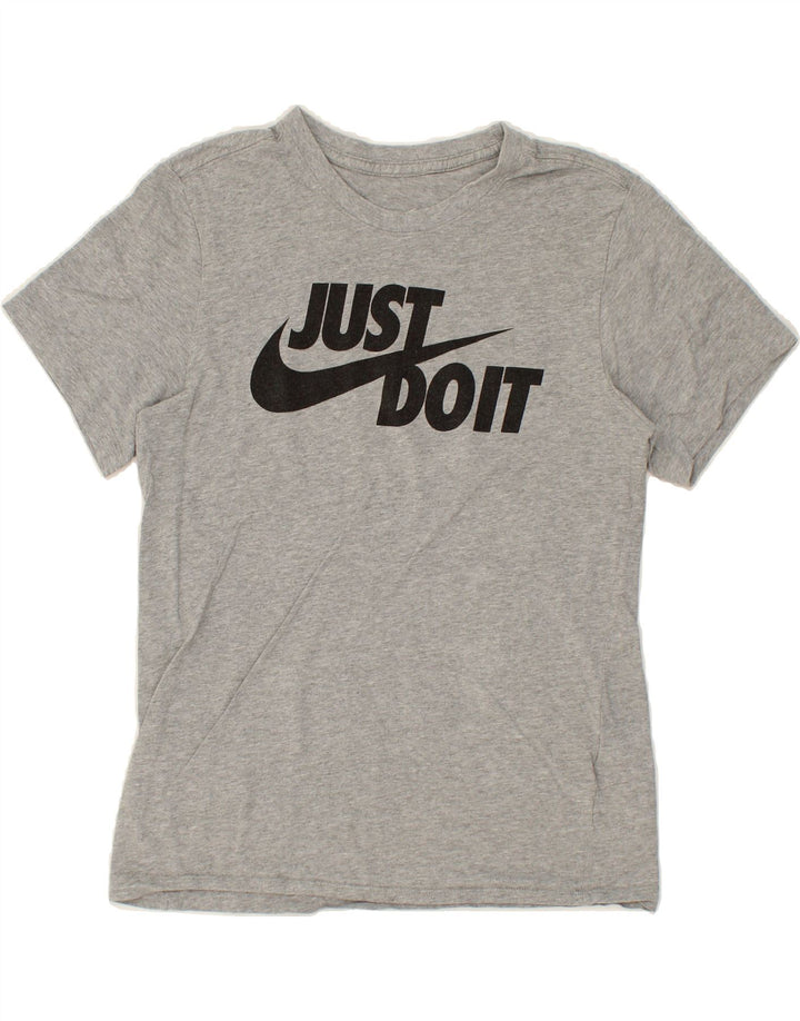 NIKE Mens Graphic T-Shirt Top Small Grey Cotton Vintage Nike and Second-Hand Nike from Messina Hembry 