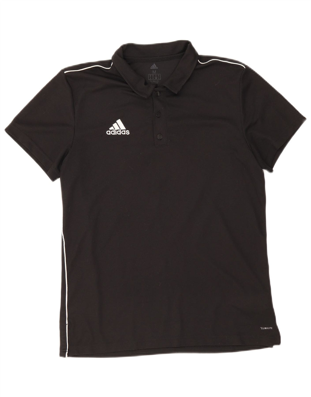 Adidas Mens Climalite Polo Shirt Medium Black Polyester