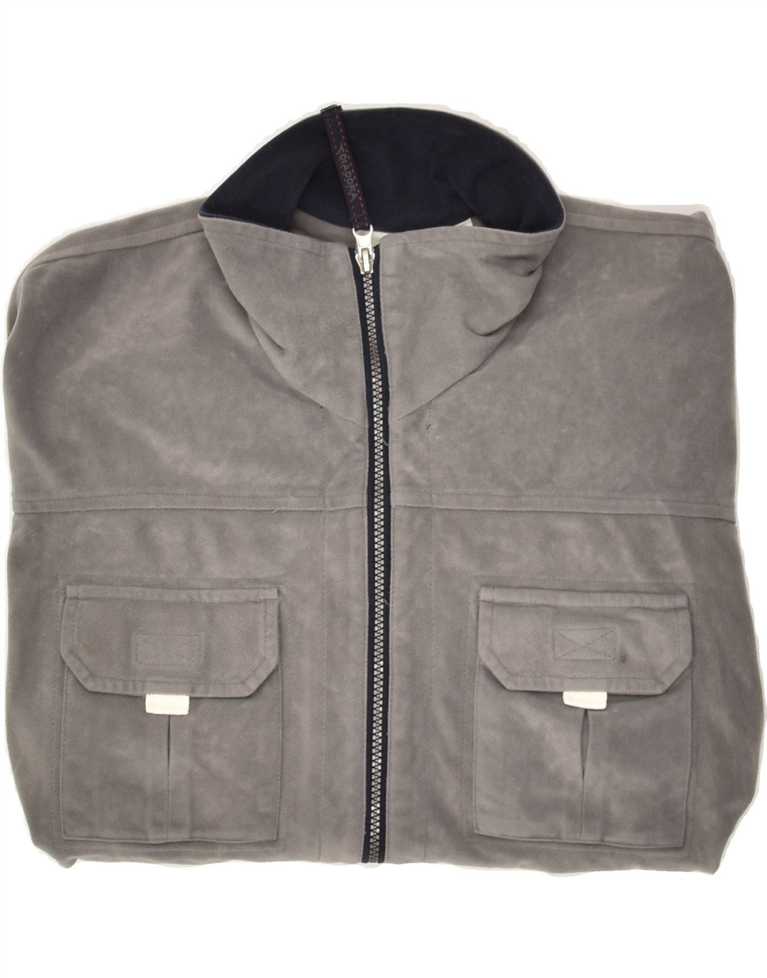 DIADORA Mens Fleece Tracksuit Top Jacket UK 36 Small Grey Polyester Vintage Diadora and Second-Hand Diadora from Messina Hembry 