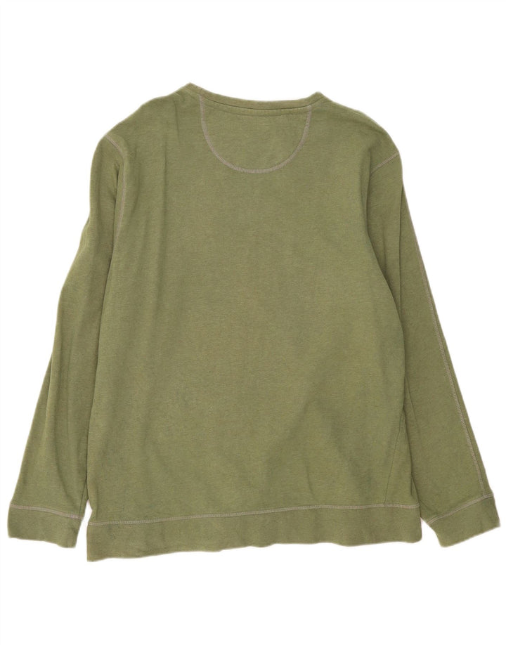 Marks & Spencer Mens Sweatshirt Jumper XL Khaki Cotton