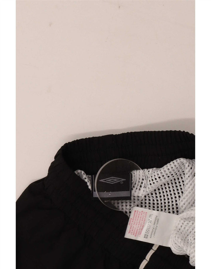 Umbro Mens Graphic Sport Shorts Medium  Black Polyester