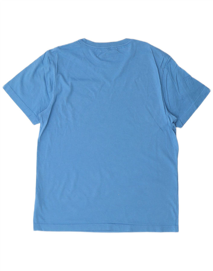 Hurley Mens Graphic T-Shirt Top Medium Blue Cotton