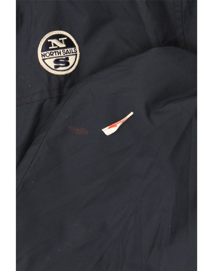 North Sails Mens Bomber Jacket UK 40 Large Navy Blue Polyamide