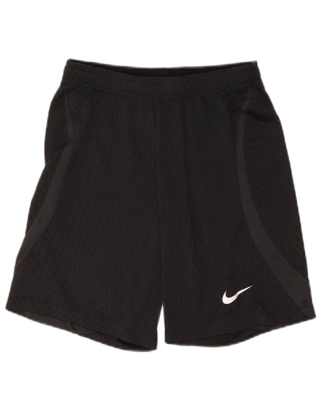 Nike Mens Dri Fit Slim Fit Sport Shorts Small Black Check Polyester