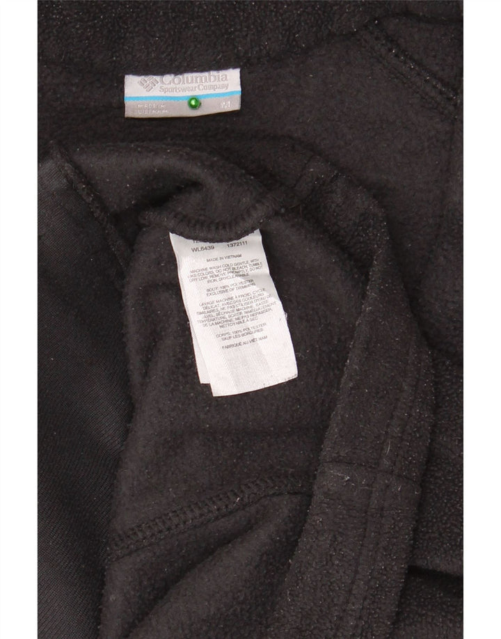 Columbia Womens Fleece Jacket UK 12 Medium Black Polyester