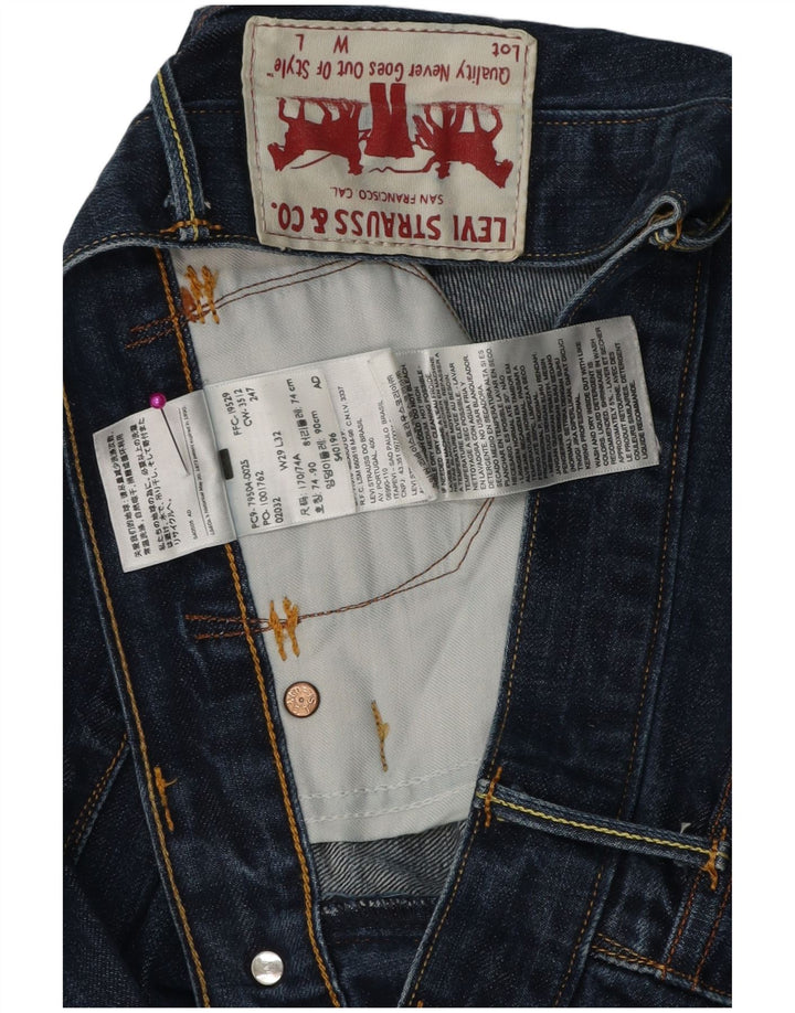 LEVI'S Mens Straight Jeans W29 L29 Blue Cotton