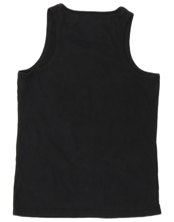 Superdry Mens Graphic Vest Top Large Black Cotton