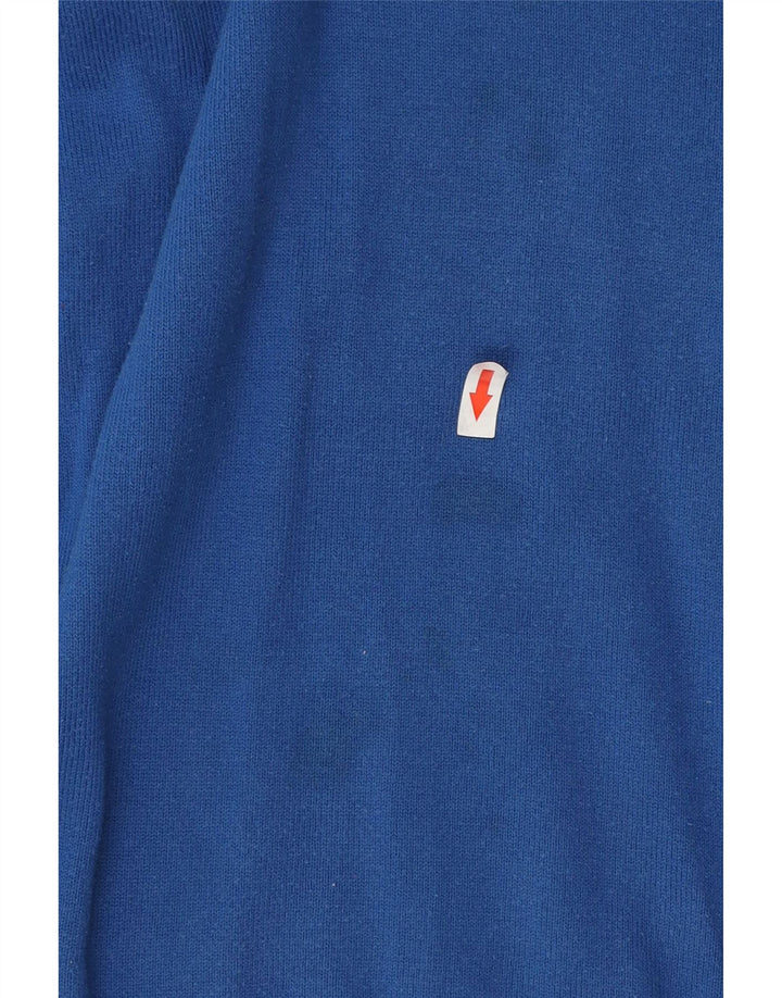 LYLE & SCOTT Mens Crew Neck Jumper Sweater XL Blue Cotton