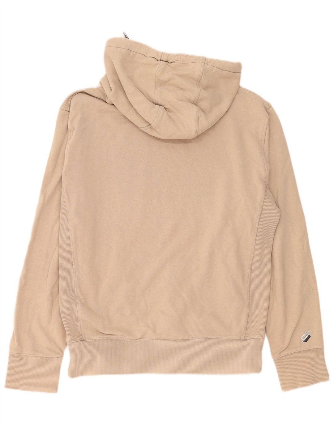 Superdry Mens Graphic Hoodie Jumper Small Beige