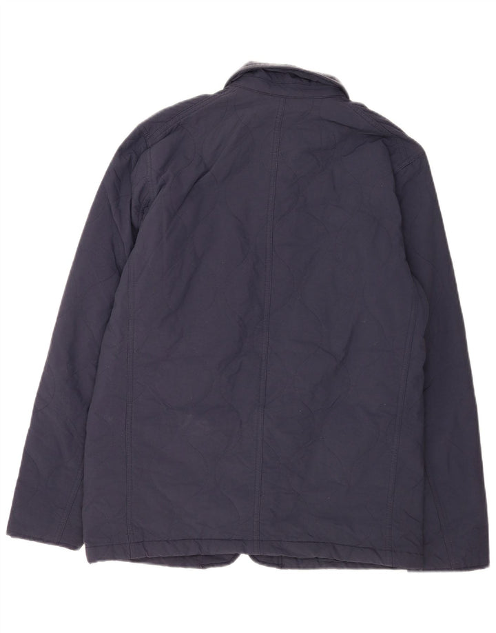 Levi's Mens Quilted Jacket UK 38 Medium Navy Blue Polyamide Classic