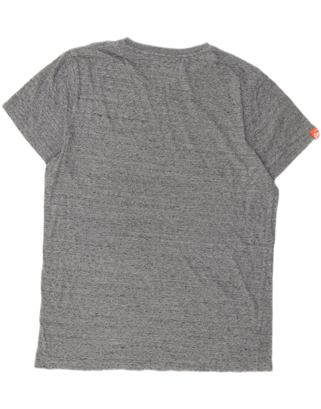 SUPERDRY Mens T-Shirt Top 2XL Grey Flecked Cotton