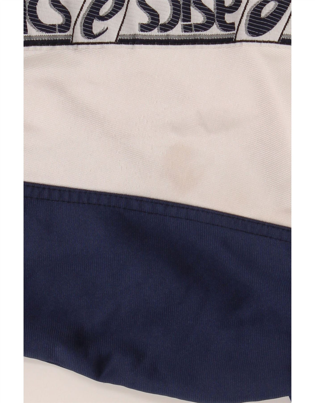 ASICS Mens Graphic Tracksuit Top Jacket IT 52 Large Navy Blue Colourblock