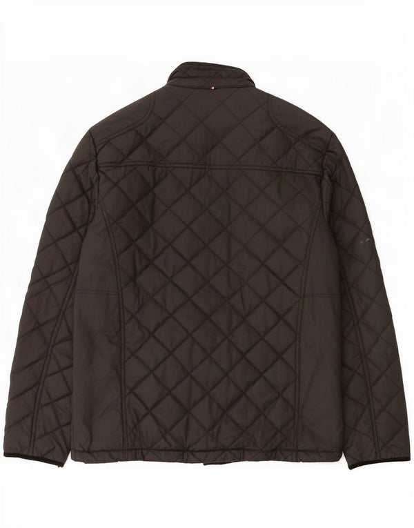 U.S. Polo Assn. Mens Quilted Jacket UK 38 Medium Black Cotton