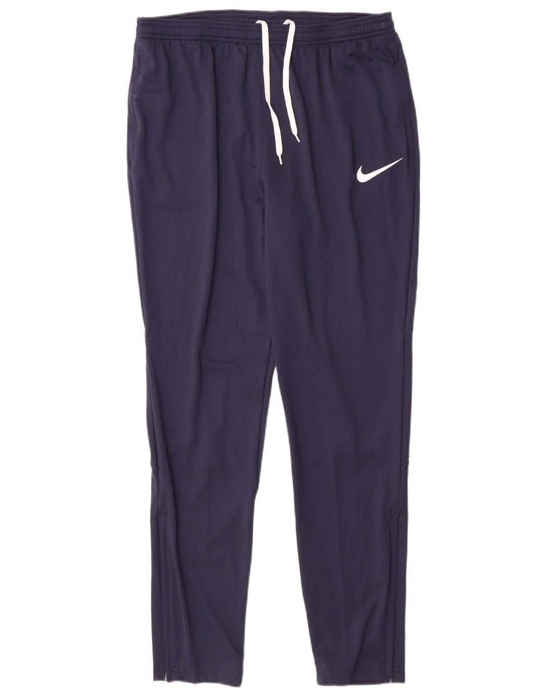 Nike Mens Dri Fit Tracksuit Trousers Large Navy Blue Polyester