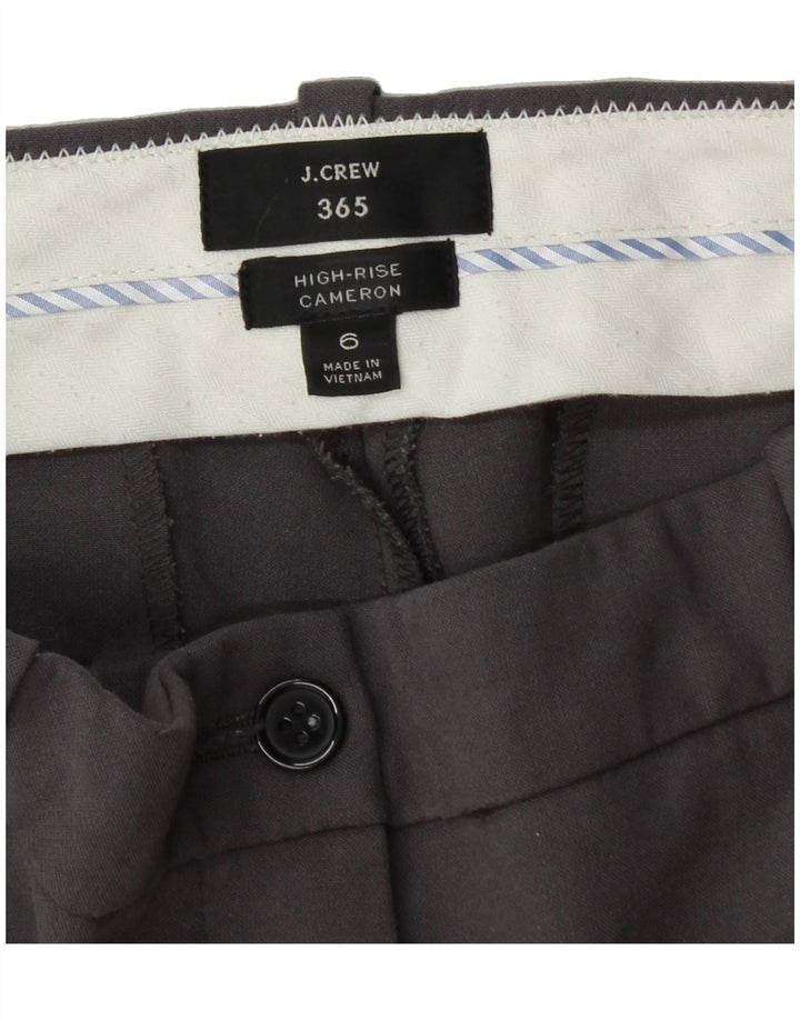 J. CREW Womens Cameron Cropped Trousers US 6 Medium W28 L25 Grey Vintage J. Crew and Second-Hand J. Crew from Messina Hembry 