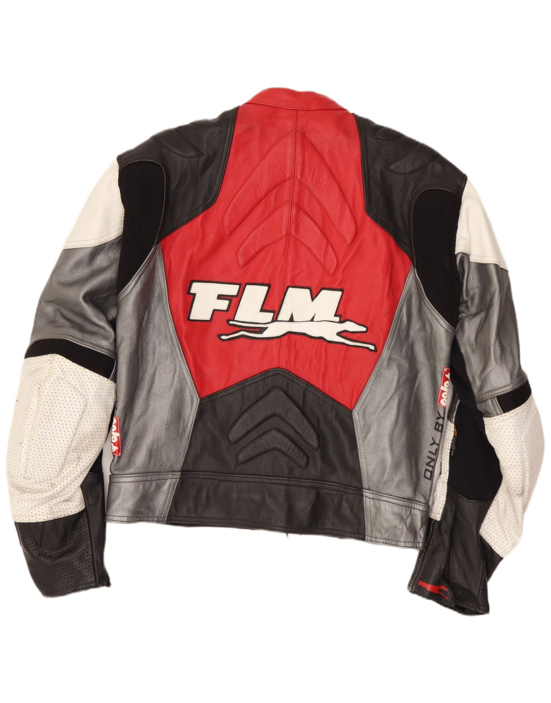 FLM Mens Motorcycle Graphic 2 Piece Set IT 52 Large  Multicoloured Leather