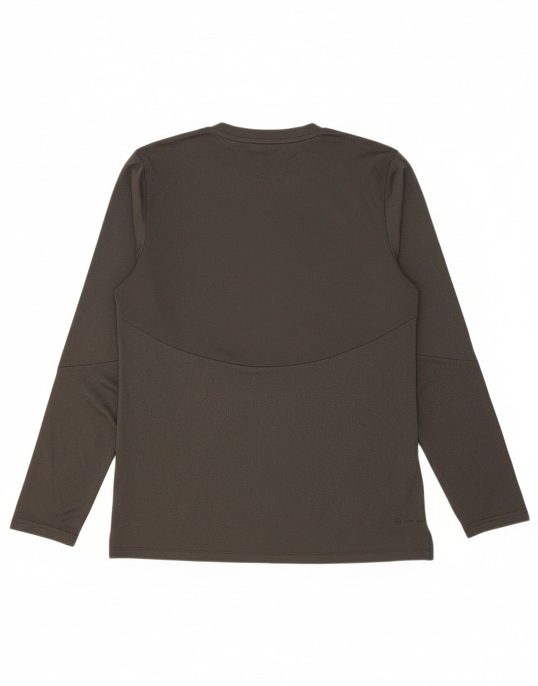 ADIDAS Mens Zip Neck Top Long Sleeve Small Grey Cotton