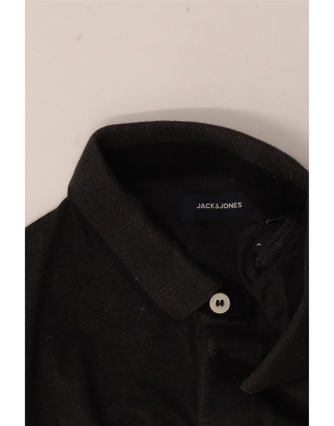 Jack & Jones Mens Polo Shirt Large Grey