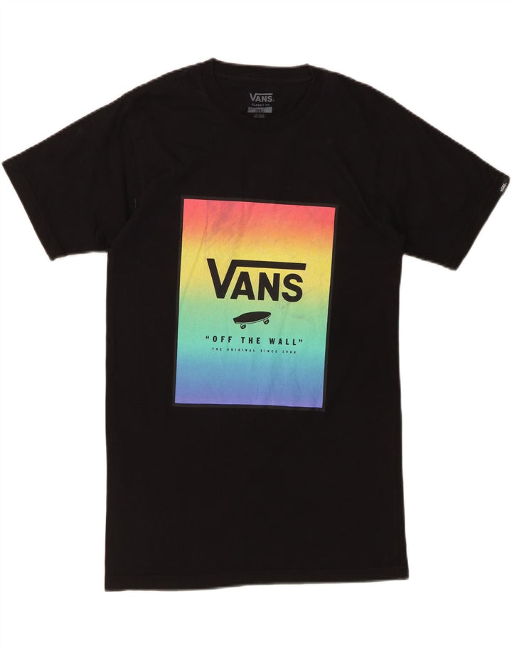 VANS Mens Classic Fit Graphic T-Shirt Top Small Black