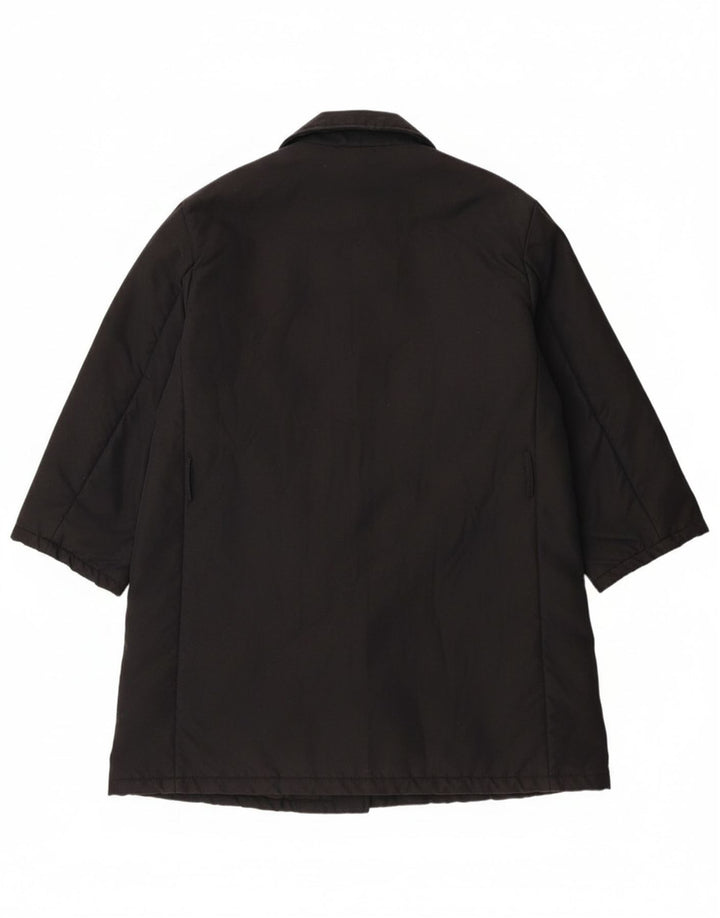 MARELLA Womens Windbreaker Coat UK 16 Large Black Polyester