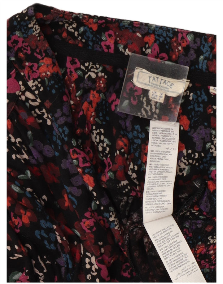 Fat Face Womens Long Sleeve Blouse Top UK 12 Medium Multicoloured Floral