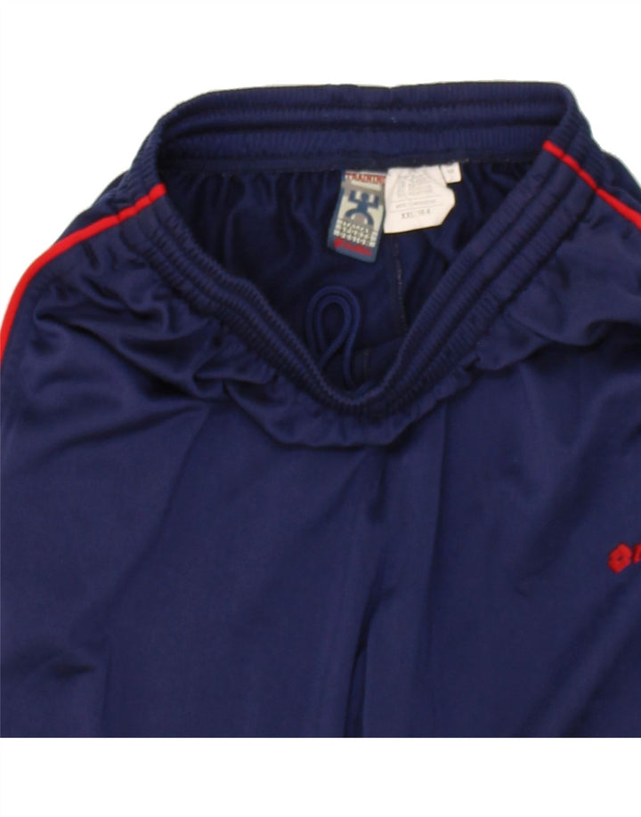 LOTTO Boys Tracksuit Trousers 13-14 Years 2XL Blue Polyester Vintage Lotto and Second-Hand Lotto from Messina Hembry 
