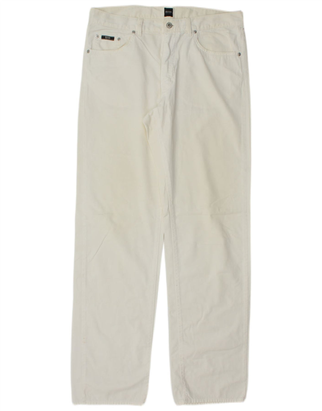 Hugo Boss Mens Straight Jeans W36 L35 White