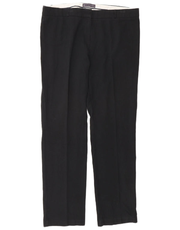 Marks & Spencer Womens Modern Casual Trousers UK 16 Large W34 L30 Black