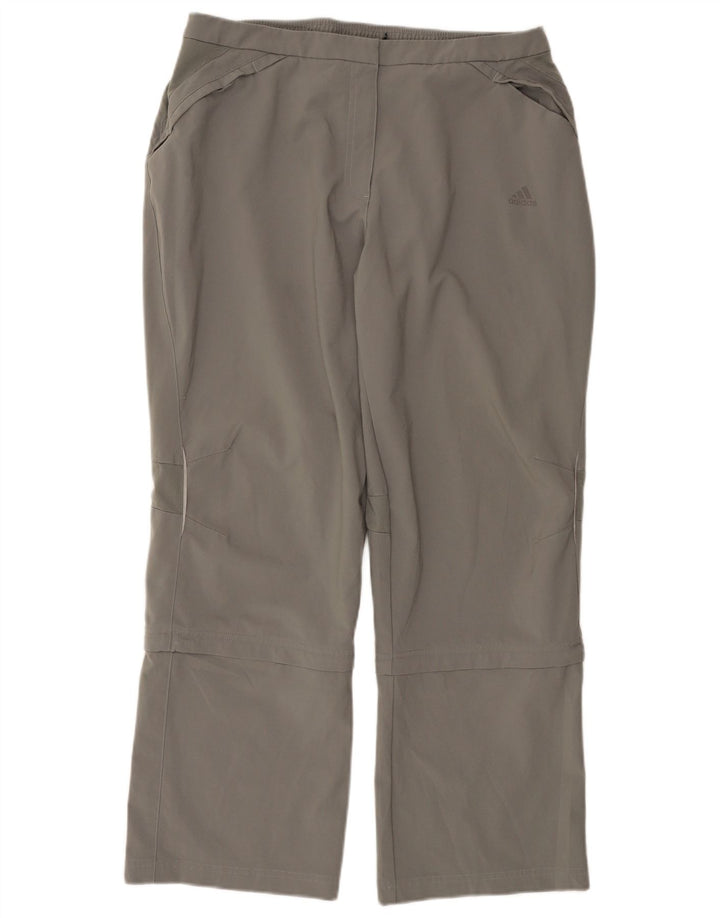 ADIDAS Womens Clima 365 Tracksuit Trousers UK 20 2XL Grey Polyester