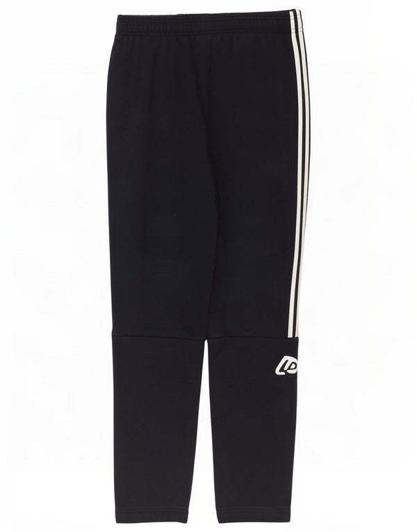 Adidas Mens Graphic Tracksuit Trousers Large Navy Blue Cotton