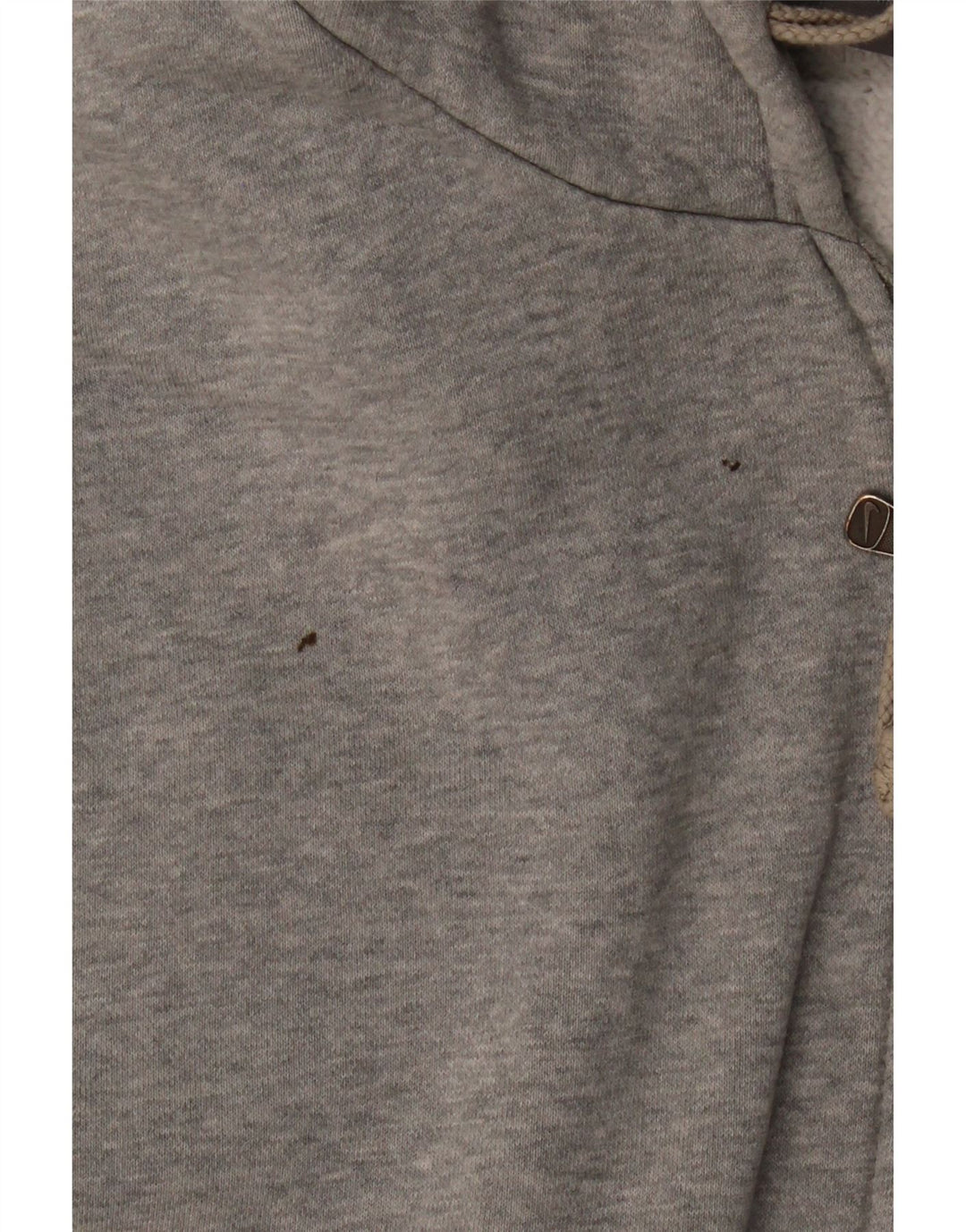 NIKE Mens Zip Hoodie Sweater XL Grey Cotton