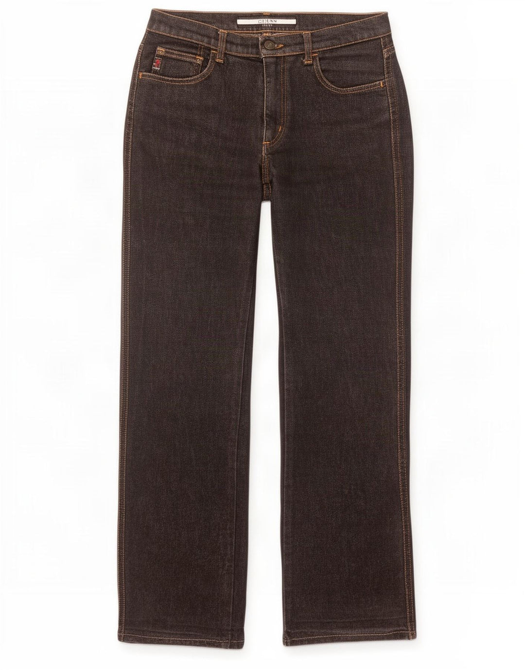 Guess Womens Bootcut Jeans W27 L31 Black Cotton