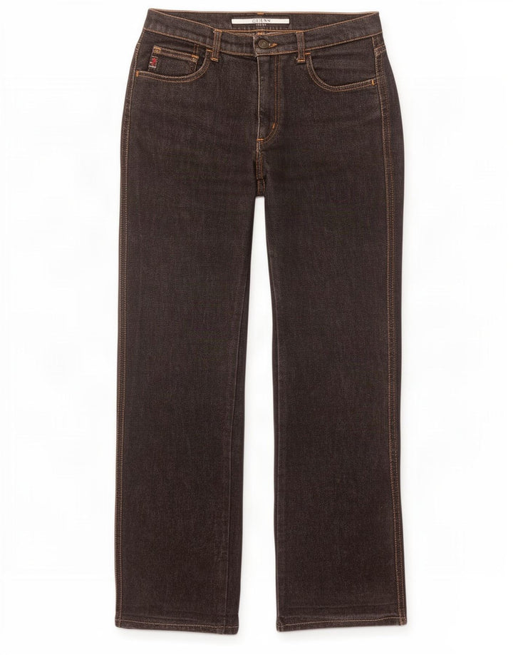 Guess Womens Bootcut Jeans W27 L31 Black Cotton