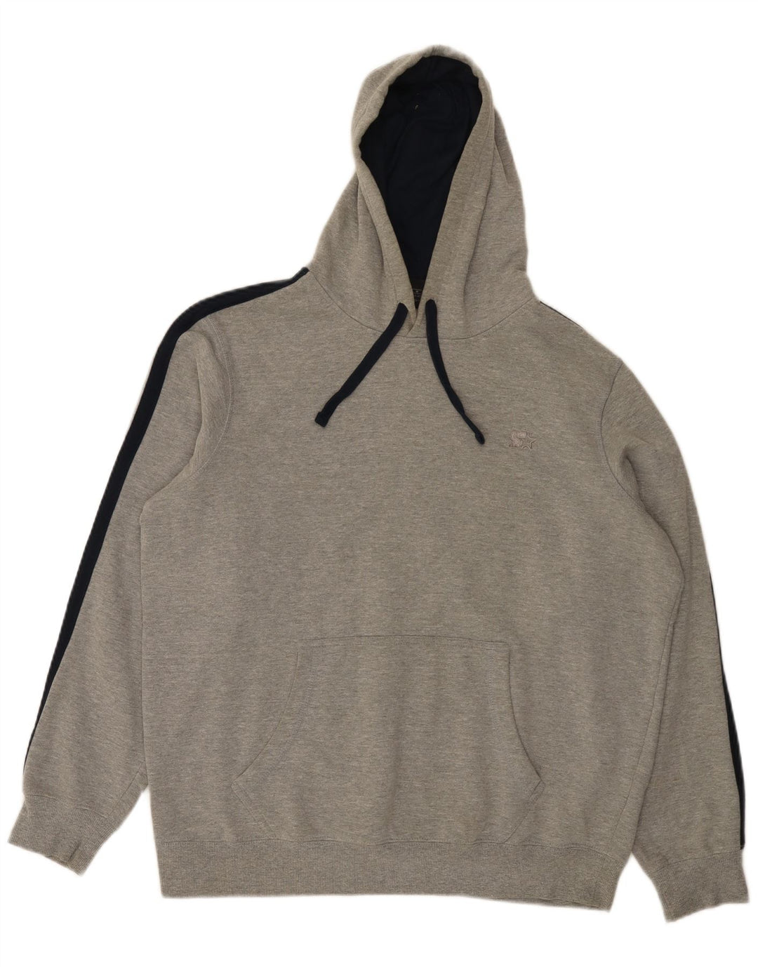 Starter Mens Hoodie Jumper Medium Grey Cotton