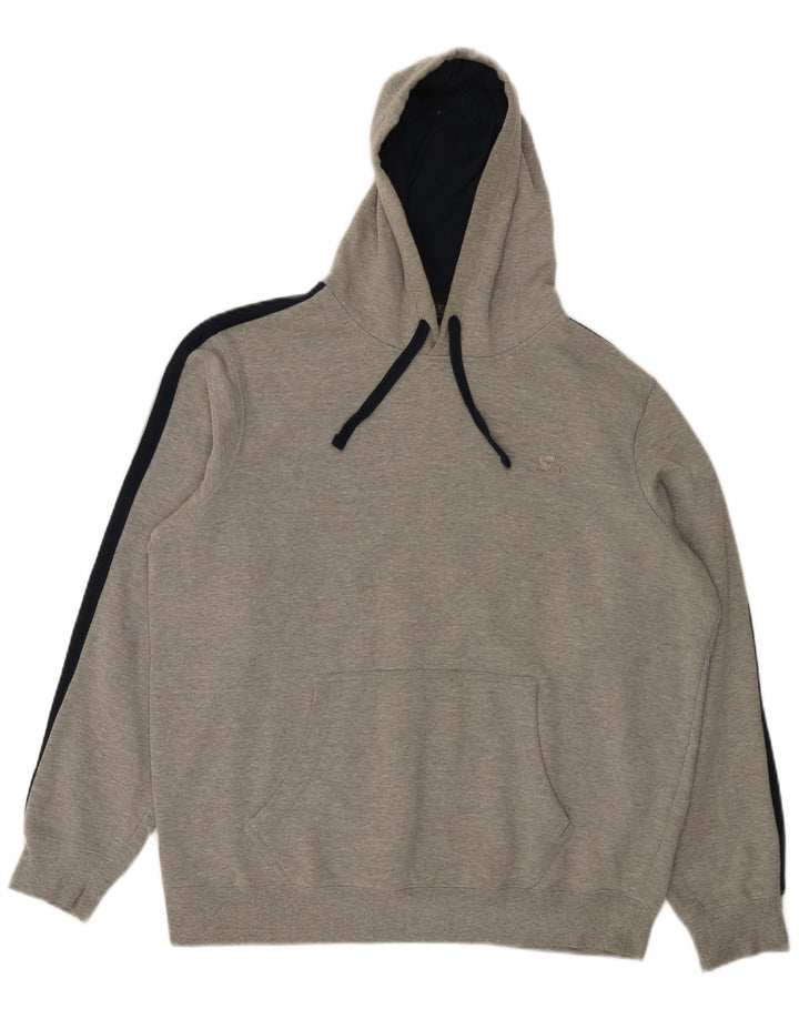 Starter Mens Hoodie Jumper Medium Grey Cotton