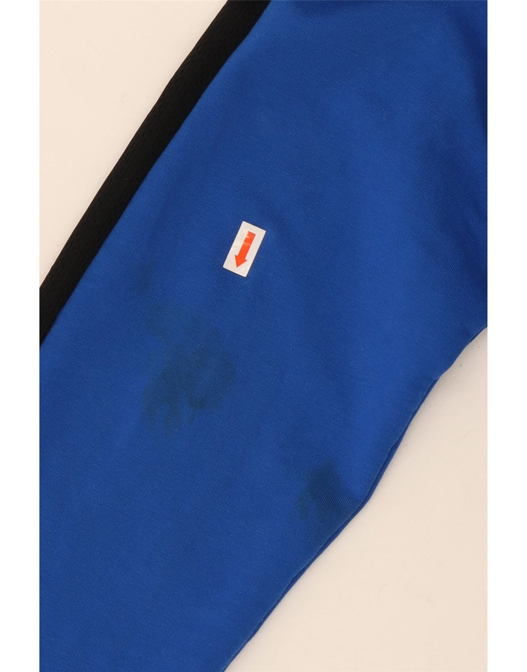 PUMA Mens Zip Neck Sweatshirt Jumper Medium Blue Colourblock
