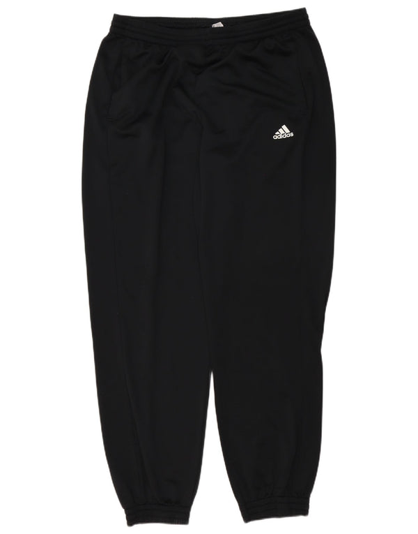 Adidas Mens Tracksuit Trousers Joggers UK 48/50 XL Black Polyester