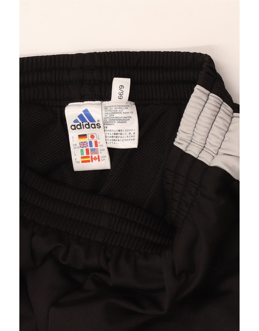 ADIDAS Mens Graphic Tracksuit Trousers UK 34/36 Small  Black Colourblock