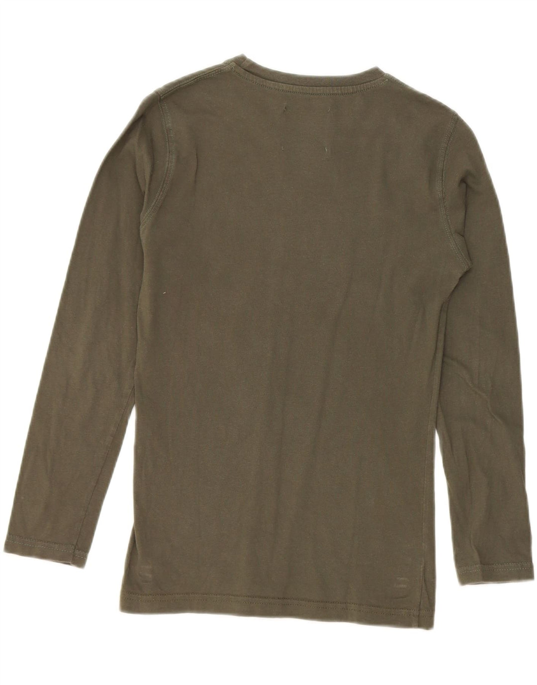 PYREX Boys Graphic Top Long Sleeve 10-11 Years Medium Khaki Cotton Vintage Pyrex and Second-Hand Pyrex from Messina Hembry 