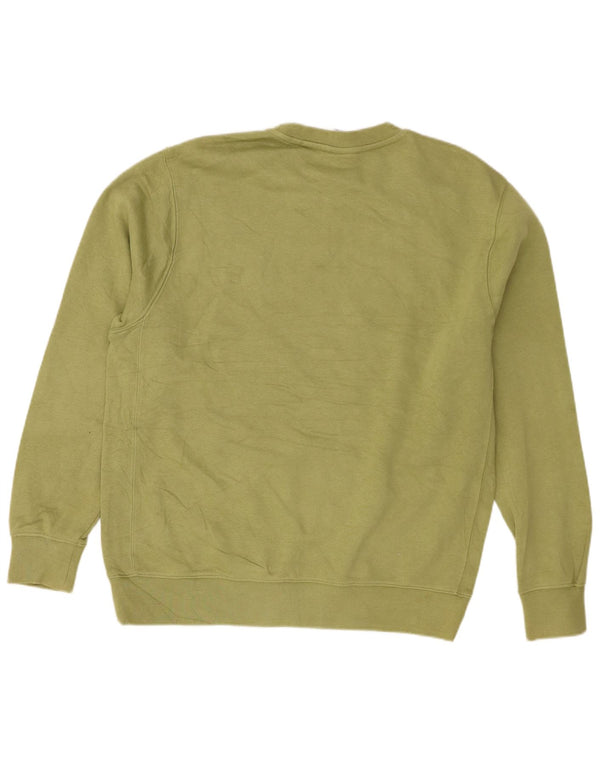 Nike Mens Sweatshirt Jumper Large Khaki Cotton