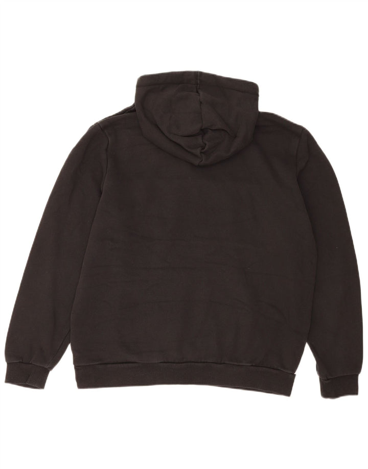 Puma Mens Graphic Hoodie Jumper Large Black Colourblock Polyester