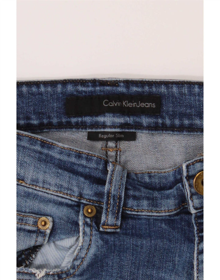 Calvin Klein Mens Slim Jeans W34 L32 Blue