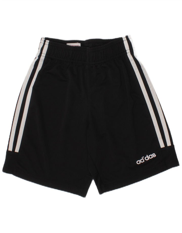 ADIDAS Boys Climalite Sport Shorts 9-10 Years  Black Polyester