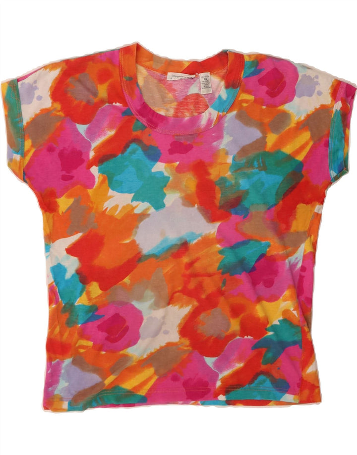 EXPRESS Womens Oversized T-Shirt Top UK 6 XS Multicoloured Colourblock Vintage Express and Second-Hand Express from Messina Hembry 