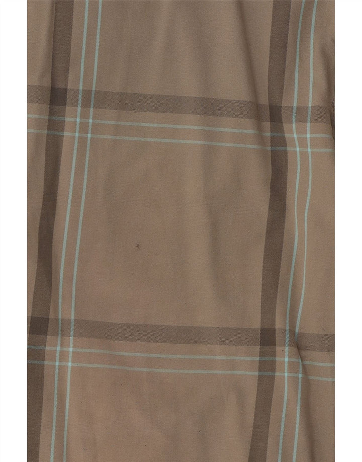 VANS Mens Chino Shorts W32 Medium Grey Check Cotton