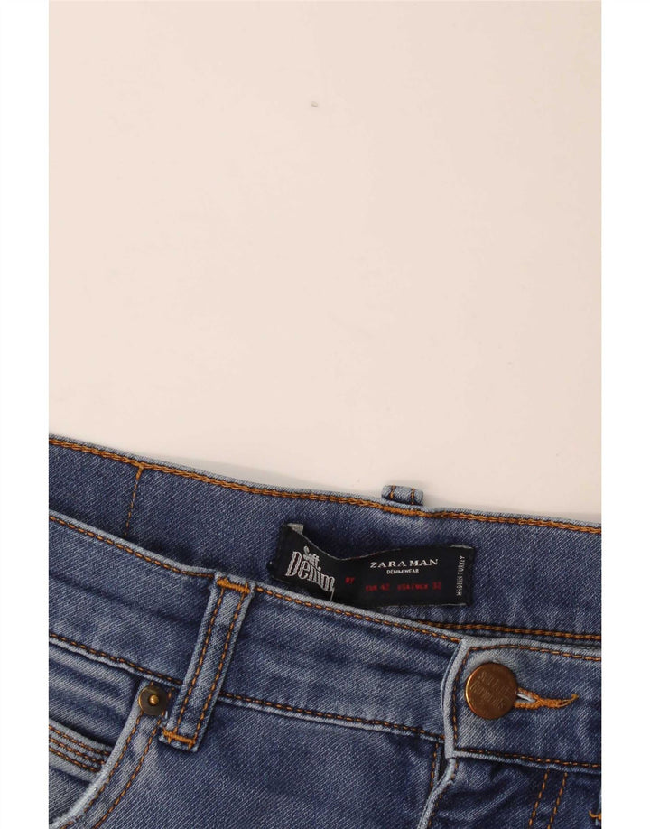 Zara Mens Slim Jeans EU 42 Large W32 L29 Blue
